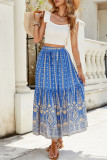 Summer Printed Seaside Vacation Skirt