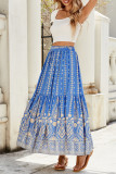 Summer Printed Seaside Vacation Skirt