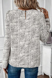 Round Neck Fashionable Loose Long Sleeved Top
