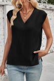 V-Neck Sleeveless Casual Loose Sweater Vest