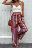High Waisted Elastic Wide Leg Pants
