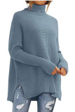 Bat Sleeve Loose Knit Long Sleeved Sweater
