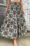 Ethnic Style Leisure Beach Printed Skirt