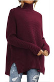 Bat Sleeve Loose Knit Long Sleeved Sweater