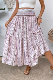 Ethnic Style Leisure Beach Printed Skirt