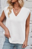 V-Neck Sleeveless Casual Loose Sweater Vest