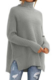 Bat Sleeve Loose Knit Long Sleeved Sweater