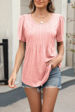 Summer Round Neck Loose Short Sleeved T-Shirt