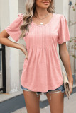 Summer Round Neck Loose Short Sleeved T-Shirt
