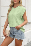 Jacquard Round Neck Loose Short Sleeve T-shirt