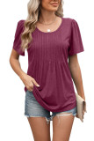 Summer Round Neck Loose Short Sleeved T-Shirt