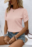 Summer Round Neck Short Sleeved T-Shirt