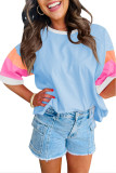 Cotton Round Neck Short Sleeved T-Shirt