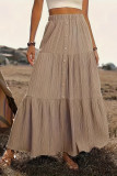 Retro Solid Color Oversized Skirt