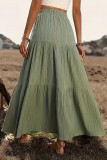 Retro Solid Color Oversized Skirt
