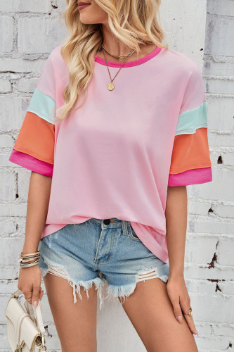 Cotton Round Neck Short Sleeved T-Shirt