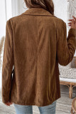 Autumn And Winter Corduroy Suit Jacket