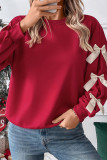 Christmas Round Neck Bow Hoodie