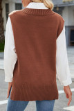 V-Neck Sleeveless Knitted Sweater Vest