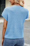 Summer Solid Color Short Vest Sweater
