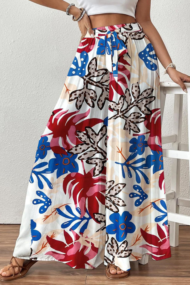 Bohemian Printed Casual Wide Leg Pants