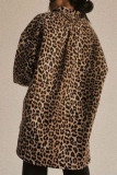 Leopard Print Retro Loose Cardigan Shirt