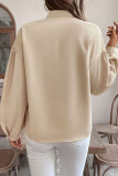 Long Sleeved Stand Up Collar Ethnic Style Shirt