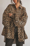 Leopard Print Retro Loose Cardigan Shirt