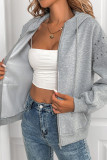 Solid Color Rivet Casual Fashion Hoodie