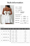 Solid Color Square Neck Strapless Dress