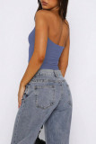 Knitted Versatile Base Strapless Top