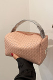 Large Capacity Makeup Bag Knitted Handbag 