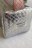 Large Capacity Makeup Bag Knitted Handbag 