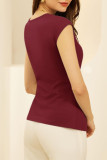Summer Knot Irregular Short Sleeved T-Shirt
