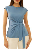 Summer Knot Irregular Short Sleeved T-Shirt