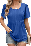 Round Neck Loose Short Sleeved Printed T-Shirt