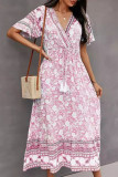 Bohemian Ethnic Style V-Neck Dress