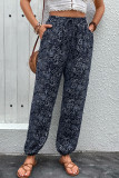 Pocket Printed Casual Pants