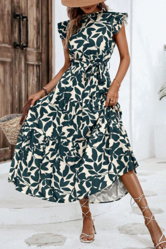 Summer Ruffled Short Sleeved Dress