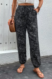 Pocket Printed Casual Pants