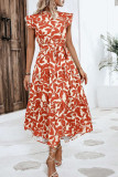 Summer Ruffled Short Sleeved Dress