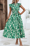 Summer Ruffled Short Sleeved Dress