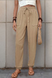 Solid Color Small Leg Casual Pants