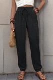 Solid Color Small Leg Casual Pants