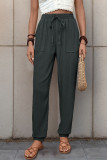 Solid Color Small Leg Casual Pants