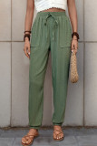 Solid Color Small Leg Casual Pants