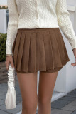 Mini Pleated High Waisted College Style Shorts Skirt