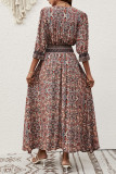 Summer Bohemian V-Neck Beach Dress