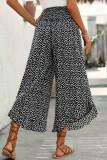 High Waisted Polka Dot Loose Wide Leg Pants