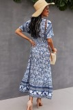 Bohemian Ethnic Style V-Neck Dress